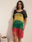 Knitted wide striped tassel cover for vacation and leisure beach bikini outerwear