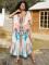Cotton print cover shirt for vacation, leisure beach, bikini, outer cover shirt in 6 colors