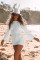 Knitted long sleeved hoodie for vacation and leisure beach bikini outerwear in 3 colors