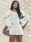 Knitted long sleeved hoodie for vacation and leisure beach bikini outerwear in 3 colors