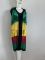 Knitted wide color striped pocket cover for vacation and leisure beach bikini outerwear