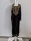 Cotton embroidered long robe for vacation, leisure beach, bikini, outerwear