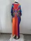 Cotton V-neck printed hoodie for vacation and leisure beach bikini outerwear in 5 colors