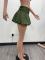 Fashion cross-border source solid color bubble pleated high waisted elastic mini skirt  ONLY SKIRT