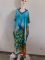 Cotton printed long robe for vacation and leisure beach bikini outerwear