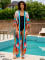 Cotton printed zip tie cardigan for vacation, leisure beach, bikini cover, 3 colors