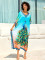 Cotton printed long robe for vacation and leisure beach bikini outerwear