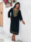 Cotton embroidered long robe for vacation, leisure beach, bikini, outerwear
