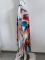 Cotton V-neck printed hoodie for vacation and leisure beach bikini outerwear in 5 colors