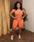 Pickled, stir fried, and distressed tassel elastic shorts set