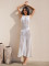 Knitted vest long skirt vacation casual beach bikini outer cover shirt