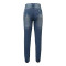 Fashion letters cut through Ma Liu small leg jeans Amazon independent station international station cash payment