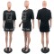 Summer new loose rhinestone embroidered dress in 2 colors