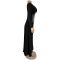 Advanced rhinestone sexy V-neck long dress with a cinched waist and slit, new product for women