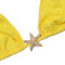 Seaside vacation style swimsuit bikini three piece set women's summer lace up half skirt women