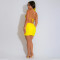 Seaside vacation style swimsuit bikini three piece set women's summer lace up half skirt women