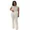Elegant Perspective Lace Elastic Slim Two Piece Set