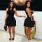Fashionable women's sports short skirt, three-dimensional cutting strip slim fit dress