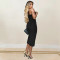 Strapless top, split skirt, elegant and fashionable summer cross-border women's dress