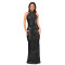 Fashionable women's clothing with elegant style, hanging neck fish tail dress, formal dress