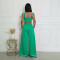 Set with camisole top and lace up fashionable loose wide leg pants two-piece set for women