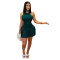 Fashionable women's sports short skirt, three-dimensional cutting strip slim fit dress