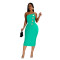 Fashionable women's hot selling sexy strapless button decoration dress