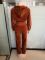 Personalized line splicing V-neck long sleeved sports and fitness jumpsuit