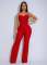 Personalized line splicing long sleeved sports and fitness jumpsuit