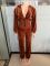 Personalized line splicing V-neck long sleeved sports and fitness jumpsuit