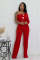 Women's personalized line splicing large button single shoulder sports and fitness jumpsuit