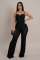 Personalized line splicing long sleeved sports and fitness jumpsuit