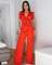 Personalized line lace patchwork sleeveless sports fitness jumpsuit