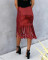 New sequined high waisted fringed short skirt and half length skirt