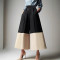 Women's fashion casual splicing high waist slimming loose pants