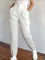Women's fashion casual with pockets, long leg binding, slim fit workwear, casual pants