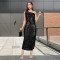 Fashionable women's clothing, elegant high-end sequin slim fit long skirt dress