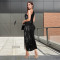 Fashionable women's clothing, elegant high-end sequin slim fit long skirt dress