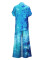 Women's fashionable and elegant V-neck short sleeved straight leg pants shirt two sets