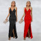 Fashionable women's sexy tassel bead suspended dress