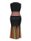 Women's fashionable and elegant V-neck sleeveless waist cinched long plus size dress