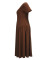 Spring and summer women's fashionable and elegant long style strapless collar and waist cinching slimming plus size dress