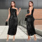 Fashionable women's clothing, elegant high-end sequin slim fit long skirt dress