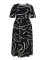 Women's fashion casual irregular striped printed round neck short sleeved plus size dress