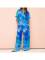 Women's fashionable and elegant V-neck short sleeved straight leg pants shirt two sets
