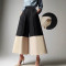 Women's fashion casual splicing high waist slimming loose pants