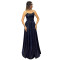 Fashionable women's temperament sexy suspender backless hot stamping dress
