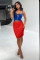 Fashionable solid color double-layer mesh high waist over knee temperament transparent skirt