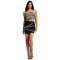 Fashion women's temperament, diamond studded suspender, strapless short skirt set, new
