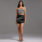 Fashion women's temperament, diamond studded suspender, strapless short skirt set, new